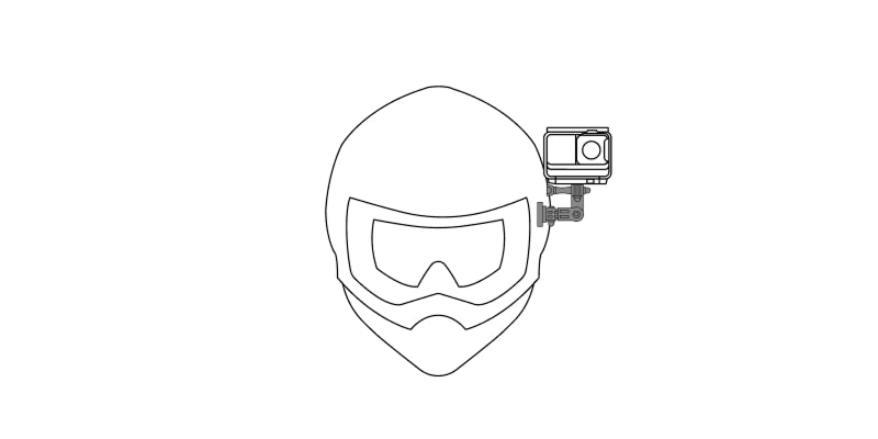 Комплект креплений для шлема Insta360 Helmet Mount Kit